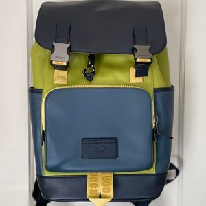 EUC Coach Color Block Track Backpack